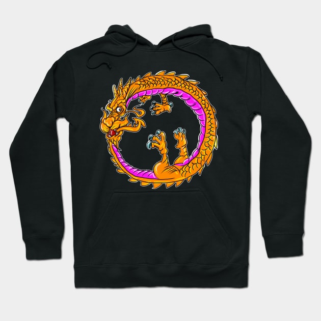 The Ouroboros or Uroboros Dragon Hoodie by silentrob668